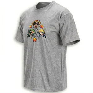 POWERPUFF STRAW HATS SHIRT – One Piece x Powerpuff Girls Anime Crossover Tee