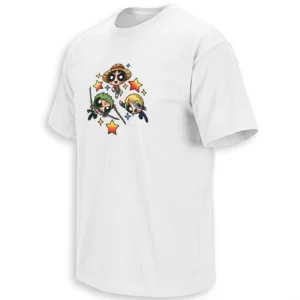 POWERPUFF STRAW HATS SHIRT – One Piece x Powerpuff Girls Anime Crossover Tee
