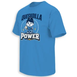 QUESADILLA POWER SHIRT – Kazuma Okamoto Toronto Blue Jays Cartoon Baseball Fan Tee