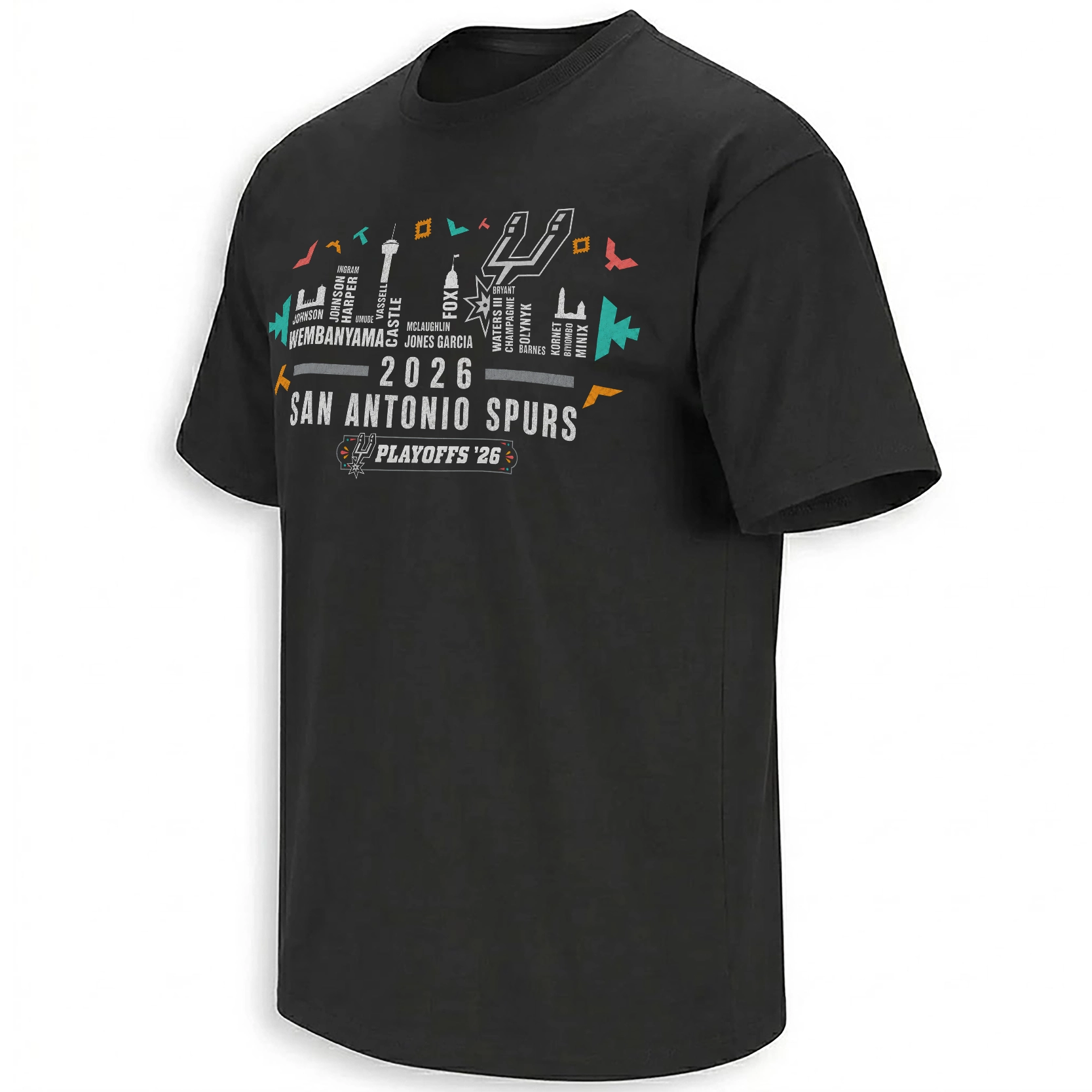 SAN ANTONIO BASKETBALL 2026 TEAM ROSTER CITY SKYLINE SHIRT – Victor Wembanyama San Antonio Spurs NBA Playoffs 2026 Retro Fiesta Fan Tee Vintage Spurs Playoff Roster Graphic Shirt SAN ANTONIO BASKETBALL 2026 TEAM ROSTER CITY SKYLINE SHIRT – Victor Wembanyama San Antonio Spurs NBA Playoffs 2026 Retro Fiesta Fan Tee Vintage Spurs Playoff Roster Graphic Shirt