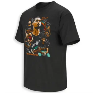 SAN ANTONIO SPURS BIG 3 SHIRT – Victor Wembanyama De’Aaron Fox Stephon Castle Retro NBA Tee