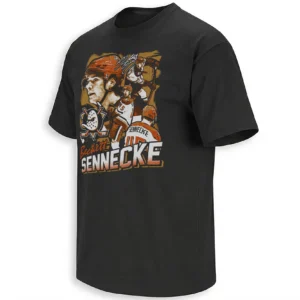 SENNECKE THE KID SHIRT – Beckett Sennecke Anaheim Ducks Vintage Collage Hockey Fan Tee