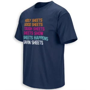 SHEETS LIST SHIRT – Gavin Sheets San Diego Padres Funny Wordplay Baseball Tee