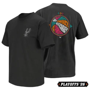 SPURS PLAYOFFS SHIRT – San Antonio Spurs 2026 NBA Playoffs Lifesaver Impact Graphic Tee