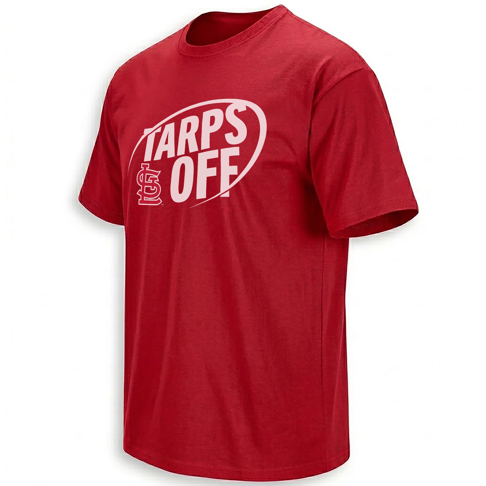 Tarps Off Shirt St Louis Cardinals Summer Baseball Tee Vintage Look Red