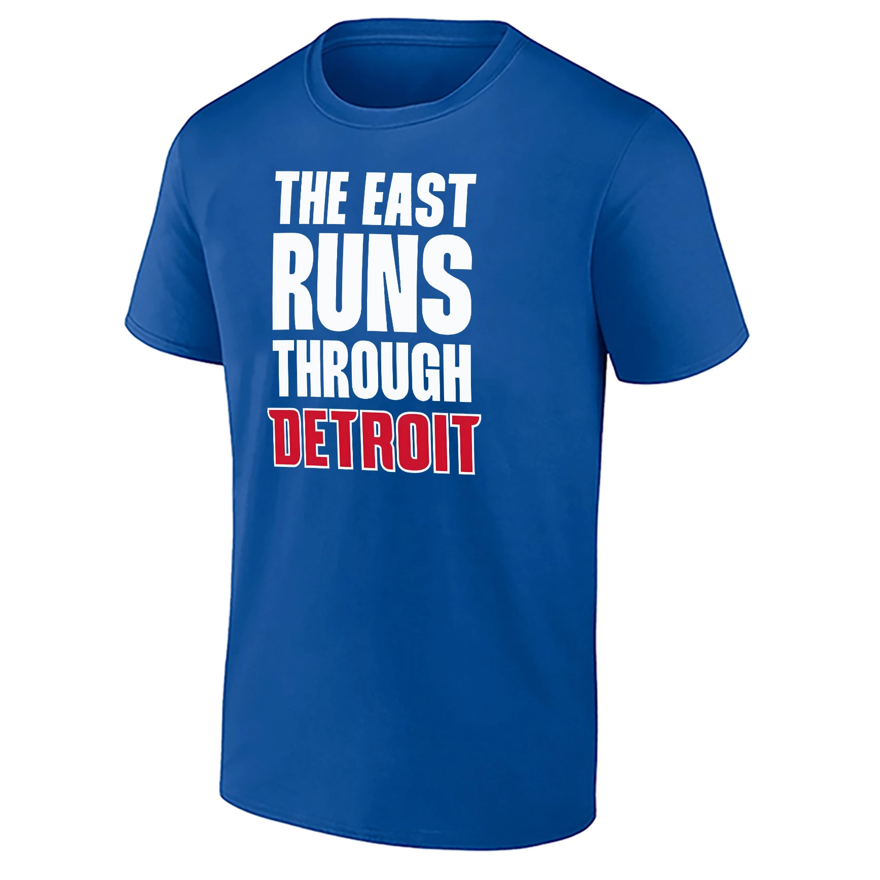THE EAST RUNS THROUGH DETROIT SHIRT – Detroit Pistons 2026 NBA Playoffs Statement Fan Tee THE EAST RUNS THROUGH DETROIT SHIRT – Detroit Pistons 2026 NBA Playoffs Statement Fan Tee