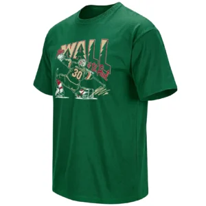 THE WALL OF ST. PAUL SHIRT – Jesper Wallstedt Minnesota Wild Goalie Playoffs 2026 Signature Save Tee