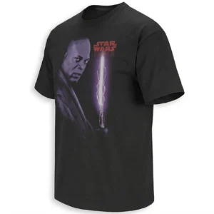 VINTAGE STAR WARS EPISODE III REVENGE OF THE SITH SHIRT – Retro Darth Mace Windu Graphic Tee