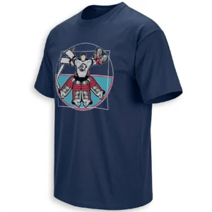 VITRUVIAN HASEK SHIRT – Dominik Hasek Buffalo Sabres Goalie Legend Retro Hockey Tee