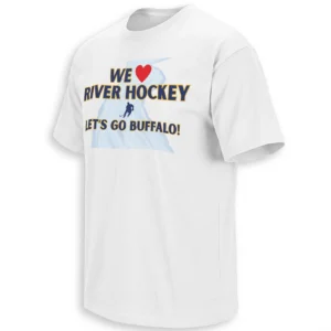 WE LOVE RIVER HOCKEY SHIRT – Buffalo Hockey Playoffs Tee