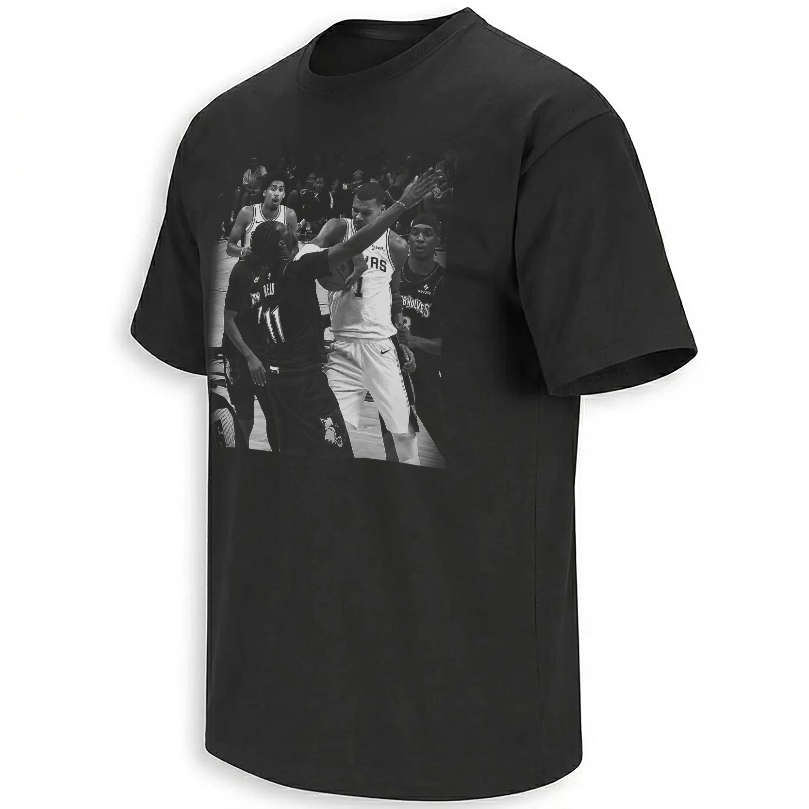 WEMBY’S ELBOW ON NAZ REID SHIRT – Victor Wembanyama NBA Playoffs Viral Moment Tee WEMBY’S ELBOW ON NAZ REID SHIRT
