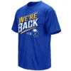 WE’RE BACK SHIRT – Buffalo Sabres 2026 Stanley Cup Playoffs Hometown Slogan Hockey Tee