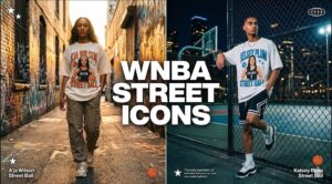 WNBA Street Ball Icons 2026: A'ja Wilson & Kelsey Plum Vintage Collection | EllieShirt