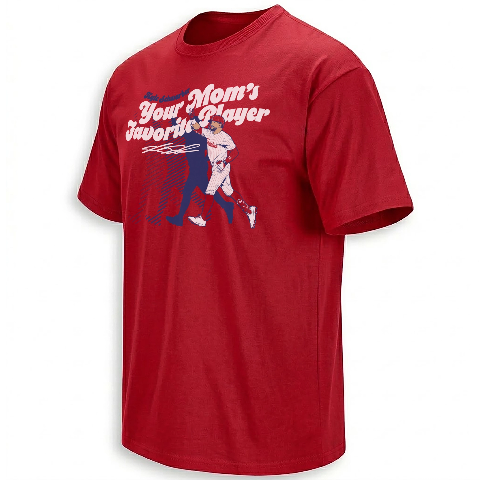 YOUR MOM'S FAVORITE PLAYER SHIRT – Kyle Schwarber Philadelphia Phillies Funny Home Run Baseball Tee YOUR MOM'S FAVORITE PLAYER SHIRT – Kyle Schwarber Philadelphia Phillies Funny Home Run Baseball Tee