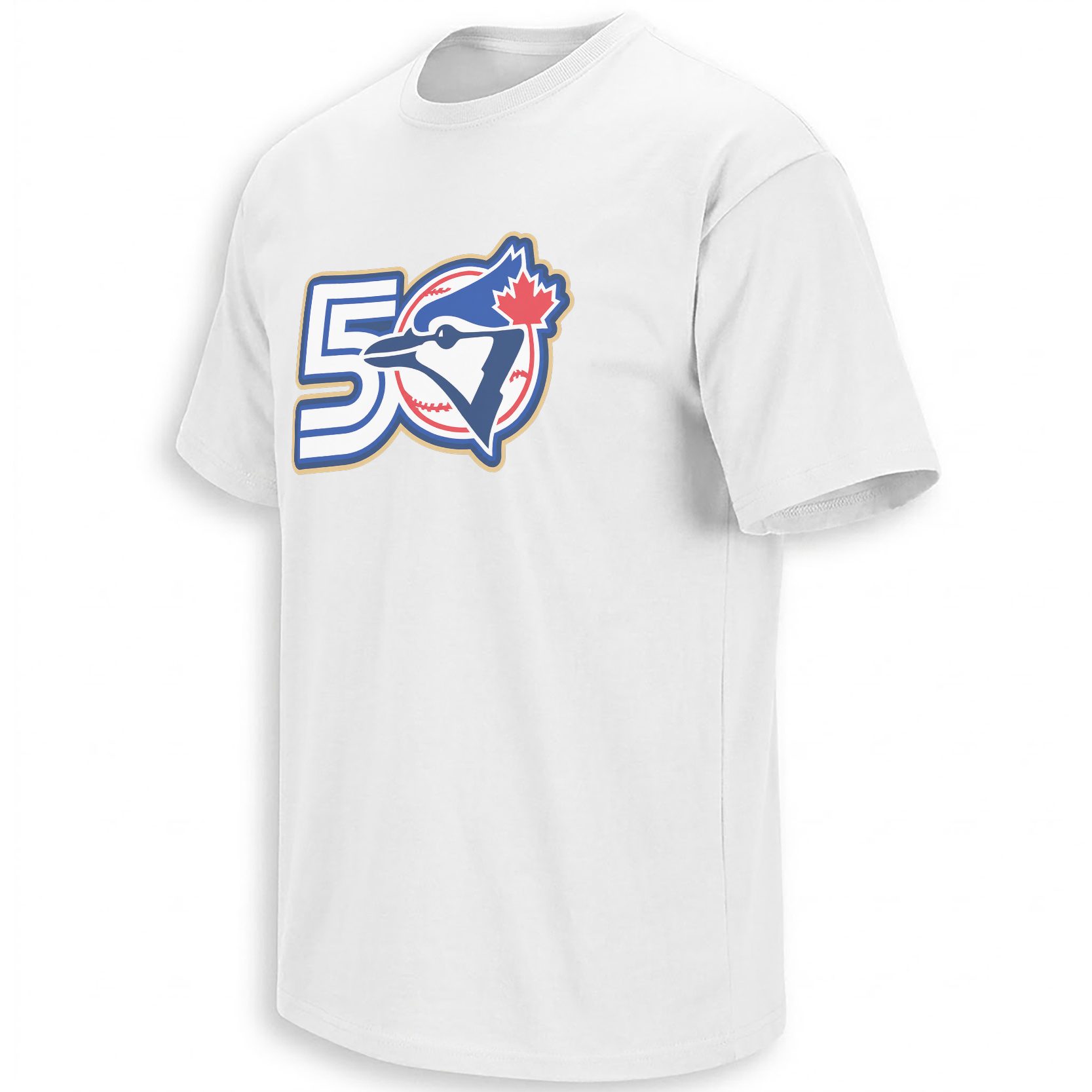 BLUE JAYS 50 SHIRT Toronto Blue Jays – 50th Season Anniversary Baseball Tee W BLUE JAYS 50 SHIRT Toronto Blue Jays – 50th Season Anniversary Baseball Tee W