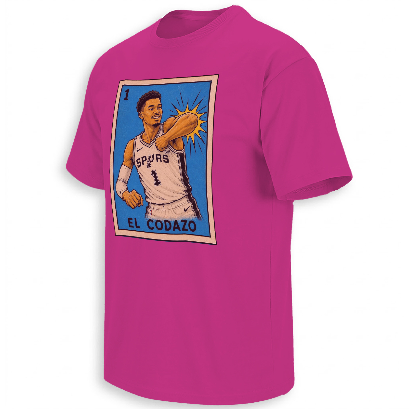 EL CODAZO SHIRT – Victor Wembanyama Spurs Lotería Meme Tee P EL CODAZO SHIRT – Victor Wembanyama Spurs Lotería Meme Tee P