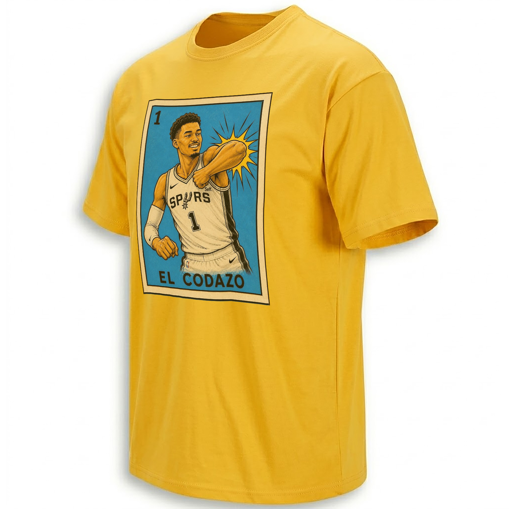 EL CODAZO SHIRT – Victor Wembanyama Spurs Lotería Meme Tee YL EL CODAZO SHIRT – Victor Wembanyama Spurs Lotería Meme Tee YL
