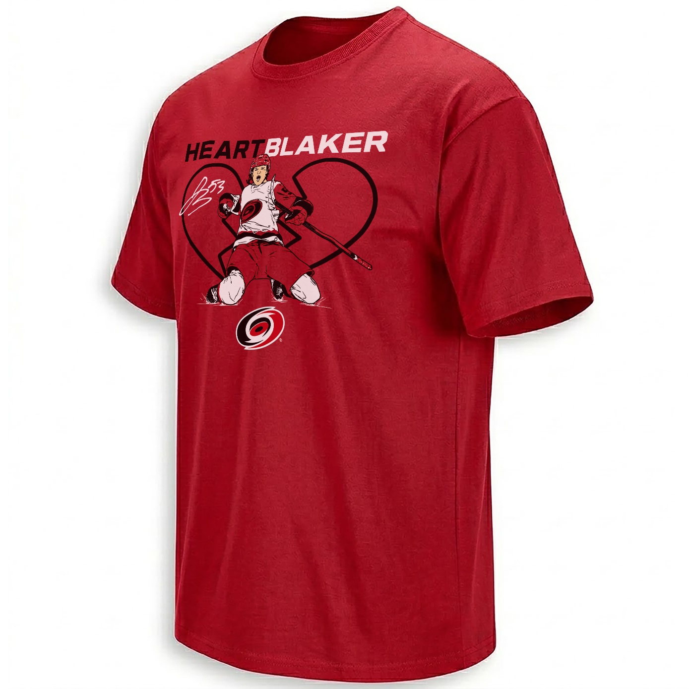 HEARTBLAKER SHIRT – Jackson Blake Carolina Hurricanes 2026 NHL Playoffs Tee HEARTBLAKER SHIRT – Jackson Blake Carolina Hurricanes 2026 NHL Playoffs Tee