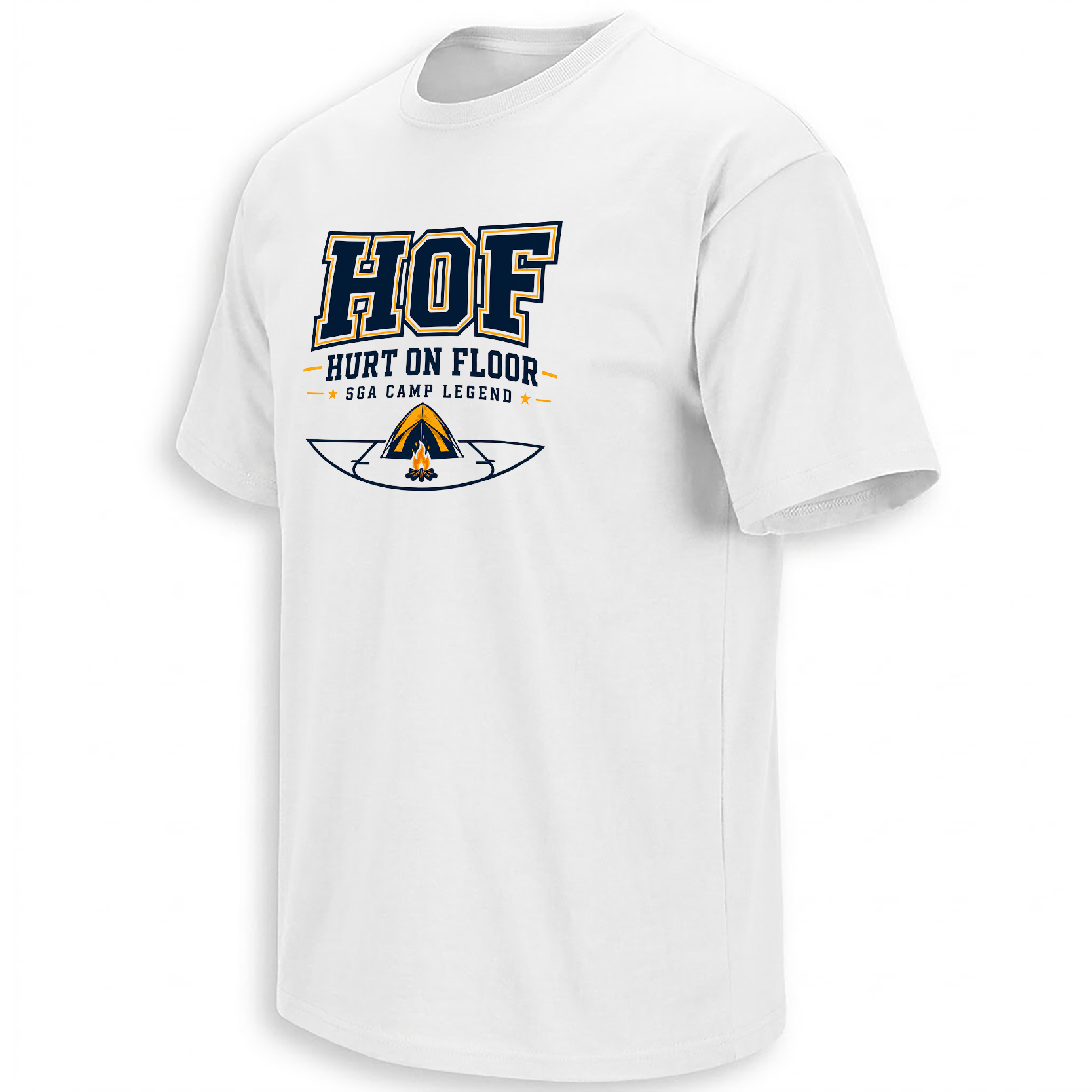 HOF Shirt Hurt On Floor Black Front Mockup