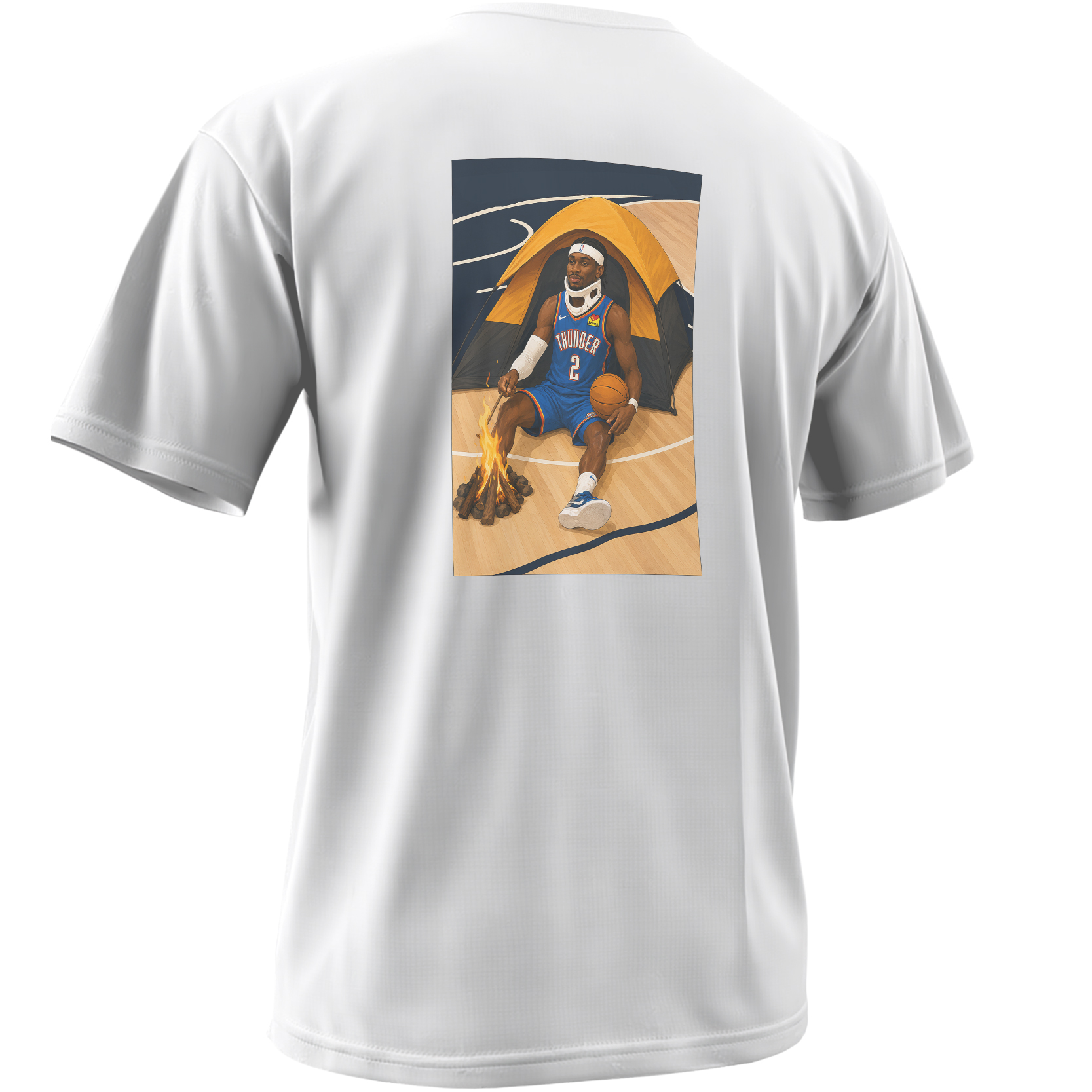 HOF Shirt Hurt On Floor Navy Close-up