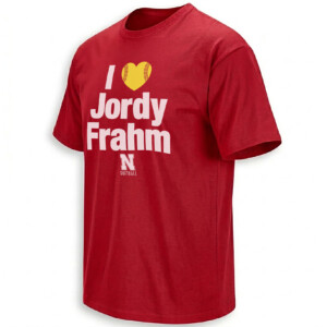 I LOVE JORDY FRAHM SHIRT Nebraska Cornhuskers Softball Rising Star Tee