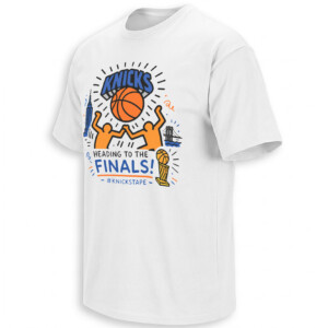 KNICKS HEADING TO THE FINALS SHIRT – New York Knicks 2026 NBA Finals Street Doodle Tee W