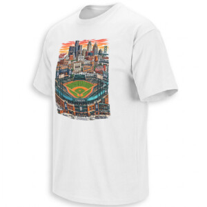 MOTOR CITY BALLPARK SHIRT Detroit Tigers Comerica Park Skyline Tee