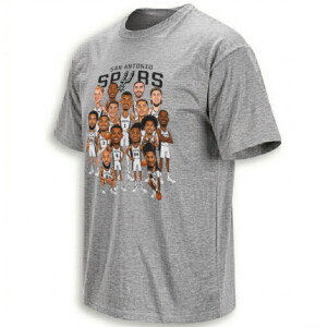 NEW ERA SPURS SHIRT San Antonio Roster Caricature Tee 2
