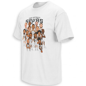 NEW ERA SPURS SHIRT San Antonio Roster Caricature Tee