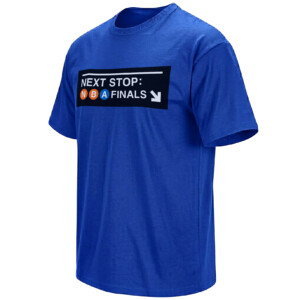 NEXT STOP NBA FINALS SHIRT New York Knicks – Subway Sign Playoff Tee RB
