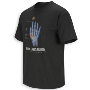 PAIN EARNS PARADES SHIRT – Jalen Brunson Hand X Ray New York Knicks NBA Finals Tee