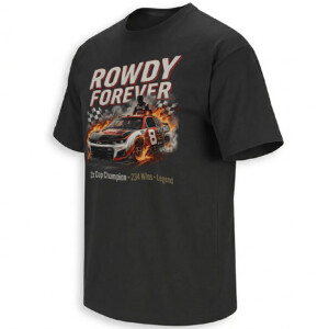 ROWDY FOREVER SHIRT – Kyle Busch Flaming No. 8 NASCAR Tribute Tee
