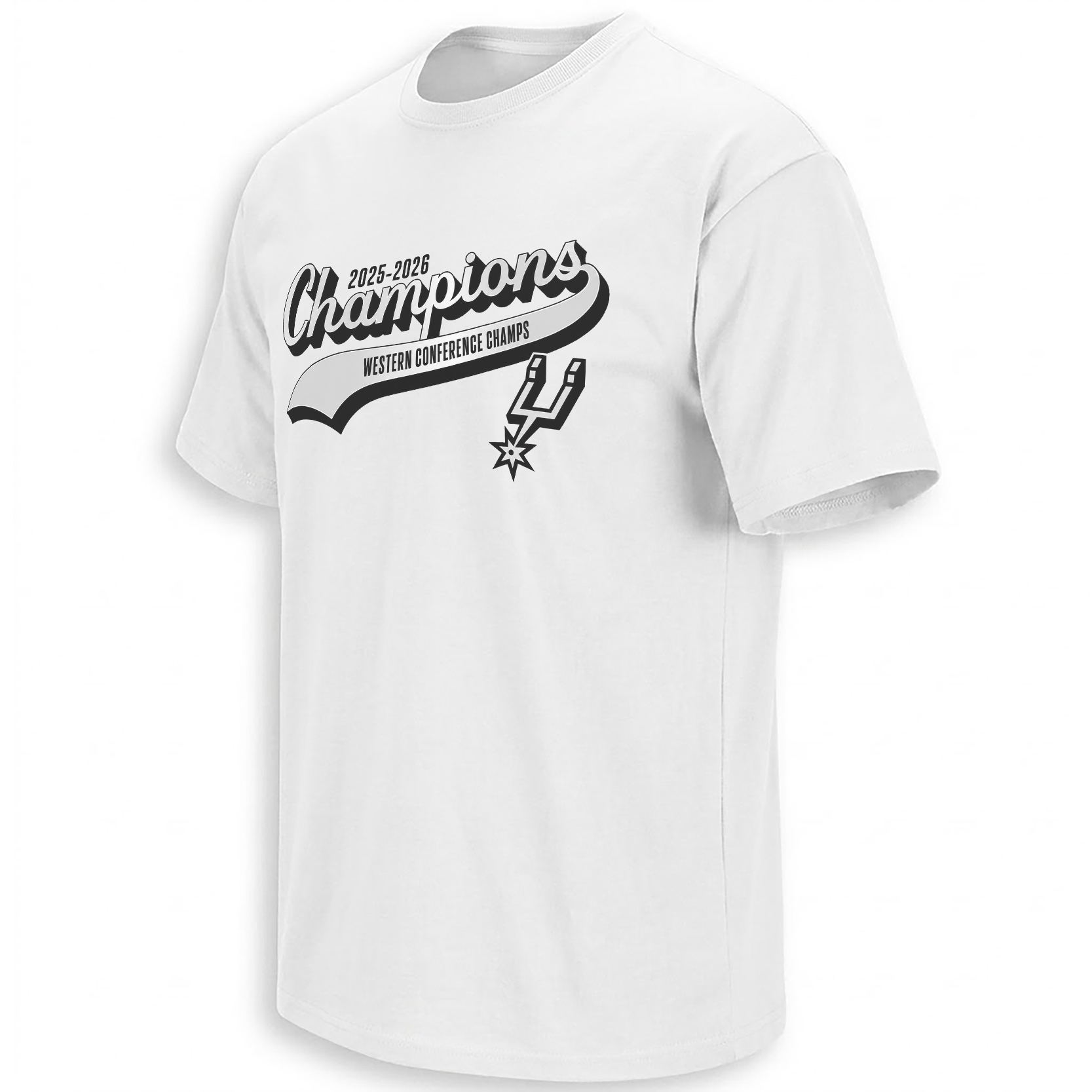 SPURS 2026 WESTERN CONFERENCE CHAMPIONS SHIRT – San Antonio Champions Script Tee 3 SPURS 2026 WESTERN CONFERENCE CHAMPIONS SHIRT – San Antonio Champions Script Tee 3