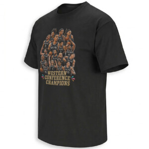 SPURS 2026 WESTERN CONFERENCE CHAMPIONS SHIRT – San Antonio Roster Collage Tee