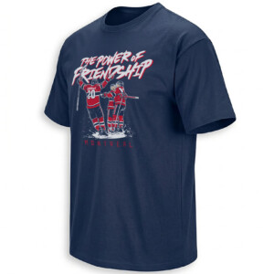 THE POWER OF FRIENDSHIP SHIRT – Cole Caufield, Nick Suzuki & Juraj Slafkovský Montreal Canadiens Playoff Tee