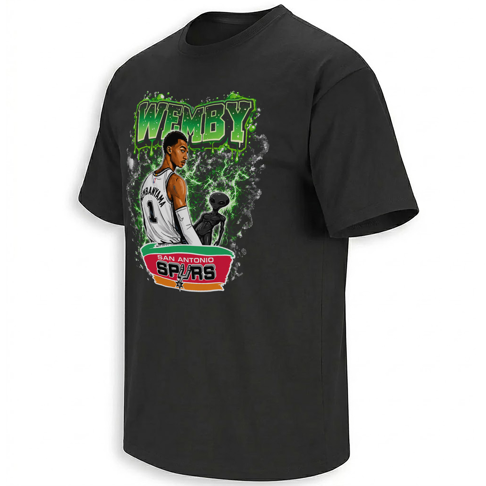 WEMBY ALIEN SHIRT – Victor Wembanyama San Antonio Spurs Cosmic Basketball Tee WEMBY ALIEN SHIRT – Victor Wembanyama San Antonio Spurs Cosmic Basketball Tee