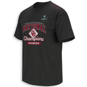 2026 NATIONAL CHAMPIONS SHIRT – Oklahoma Sooners Baseball College World Series Locker Room Tee B