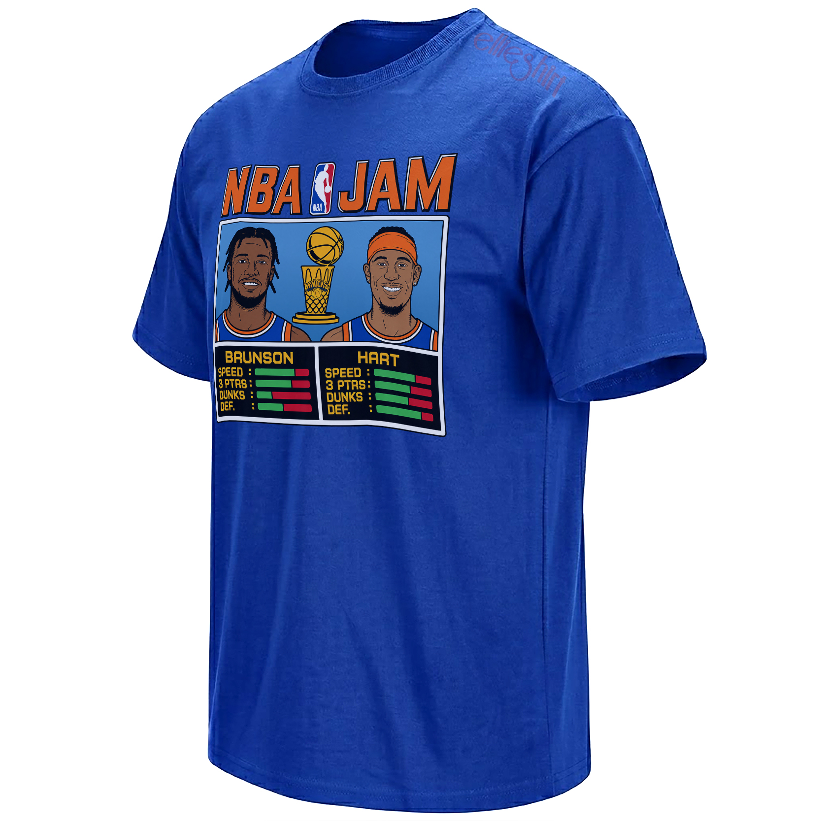 NBA JAM SHIRT – Jalen Brunson & Josh Hart New York Knicks Champions Tee NBA JAM SHIRT – Jalen Brunson & Josh Hart New York Knicks Champions Tee