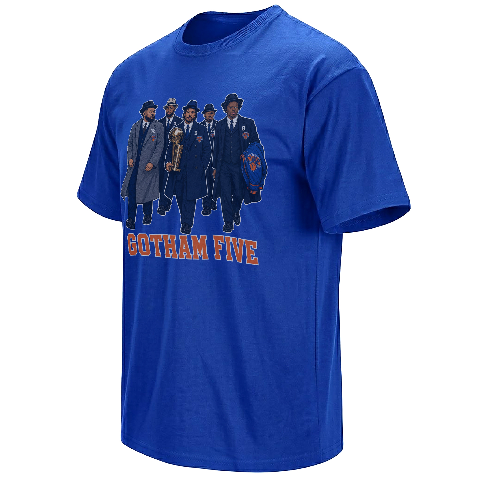 Gotham Five Shirt featuring the New York Knicks 2026 championship lineup