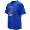 MILWAUKEE BASEBALL ROSTER SHIRT Milwaukee Brewers – 2026 Team Name Stack Tee