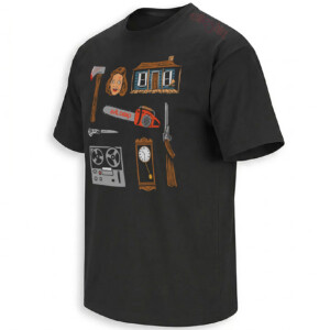 EVIL DEAD ICONS SHIRT – The Evil Dead Horror Movie Symbol Collage Tee