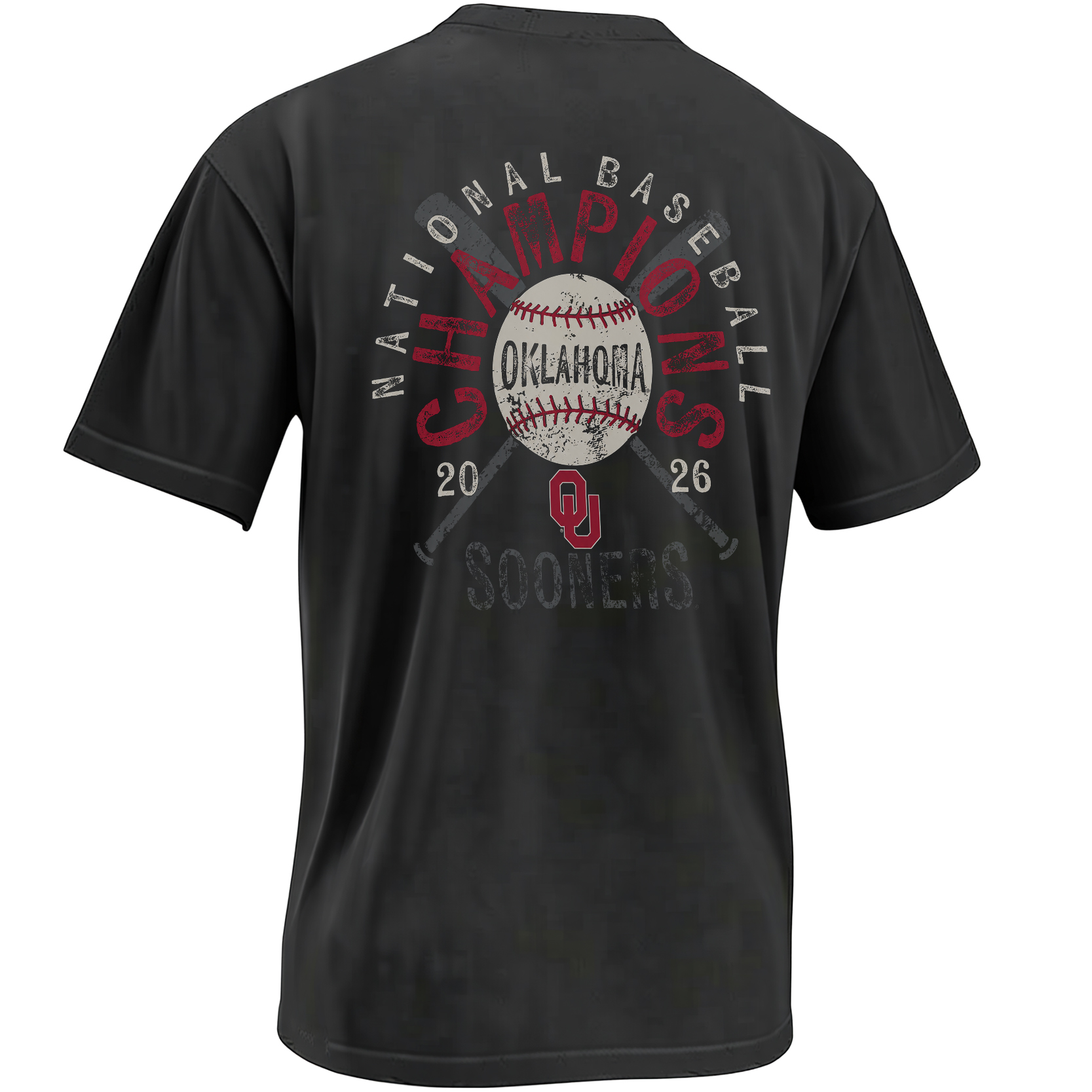 NATIONAL BASEBALL CHAMPIONS SHIRT – Oklahoma Sooners 2026 Crossed Bats Tee 2 NATIONAL BASEBALL CHAMPIONS SHIRT – Oklahoma Sooners 2026 Crossed Bats Tee 2