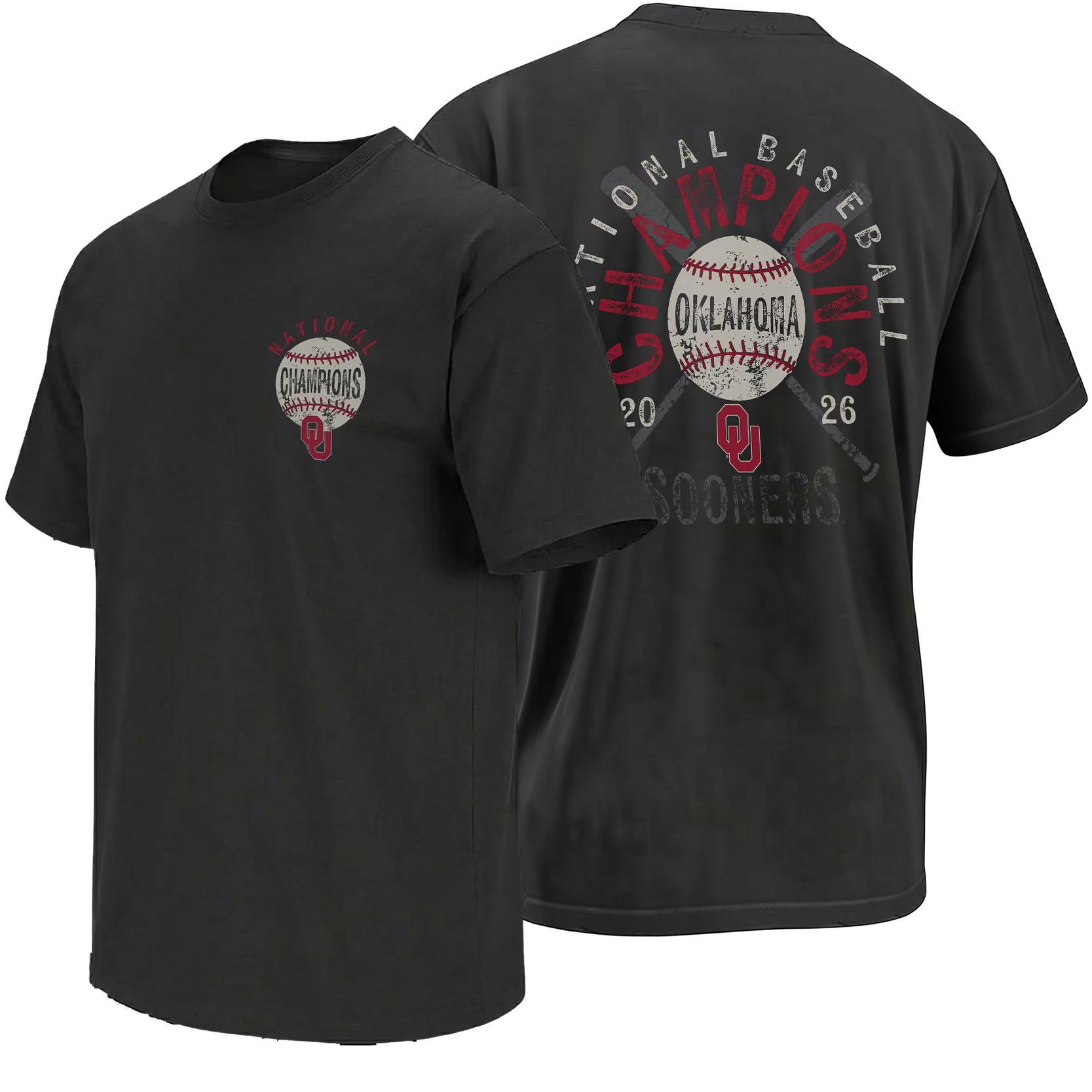 NATIONAL BASEBALL CHAMPIONS SHIRT – Oklahoma Sooners 2026 Crossed Bats Tee NATIONAL BASEBALL CHAMPIONS SHIRT – Oklahoma Sooners 2026 Crossed Bats Tee