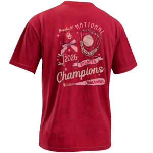 2026 NATIONAL CHAMPIONS BASEBALL GEAR SHIRT – Oklahoma Sooners Vintage Glove Tee 2