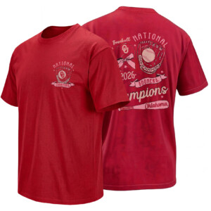 2026 NATIONAL CHAMPIONS BASEBALL GEAR SHIRT – Oklahoma Sooners Vintage Glove Tee
