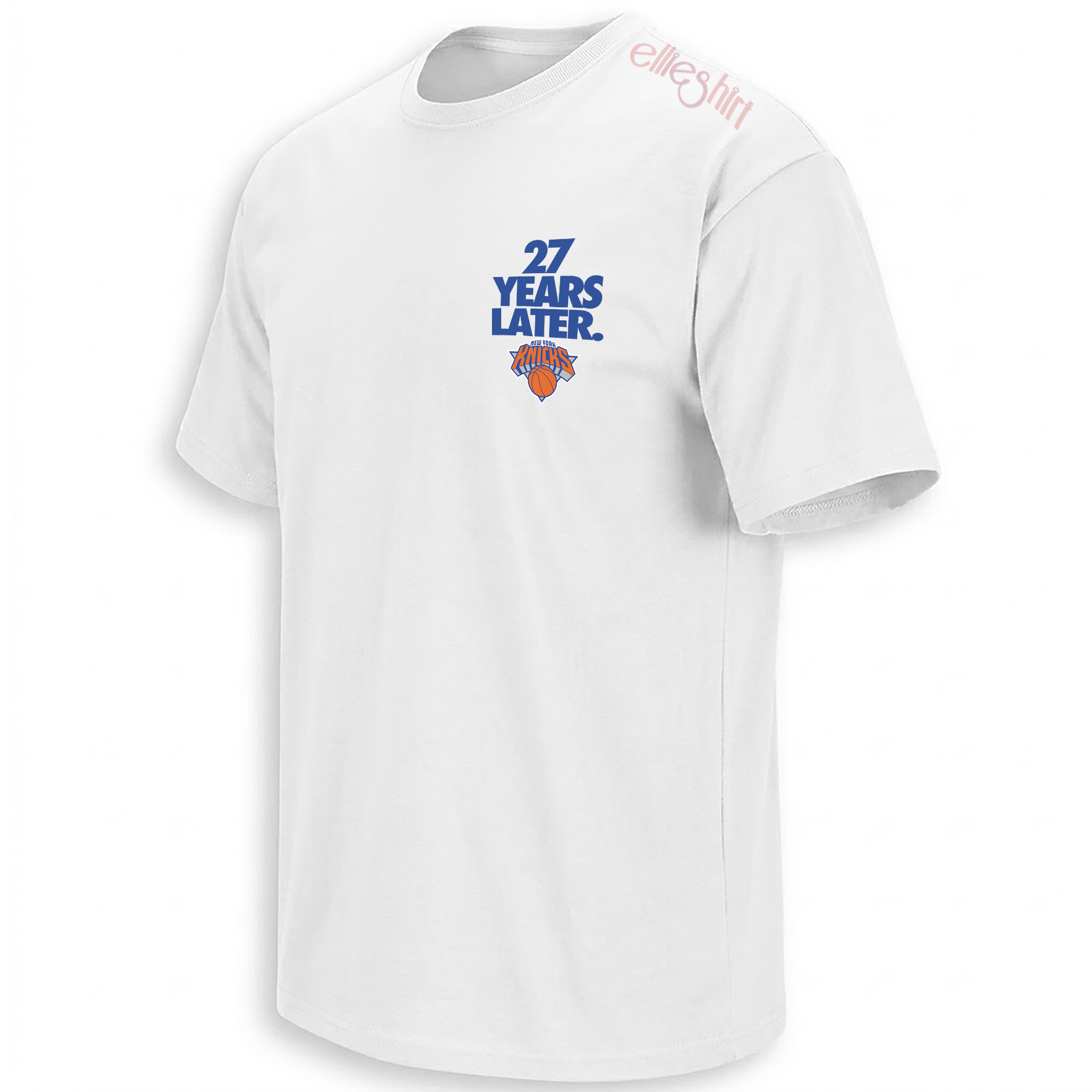 27 Years Later Shirt New York Knicks 2026 NBA Finals return graphic connecting 1999 memory and 2026 belief