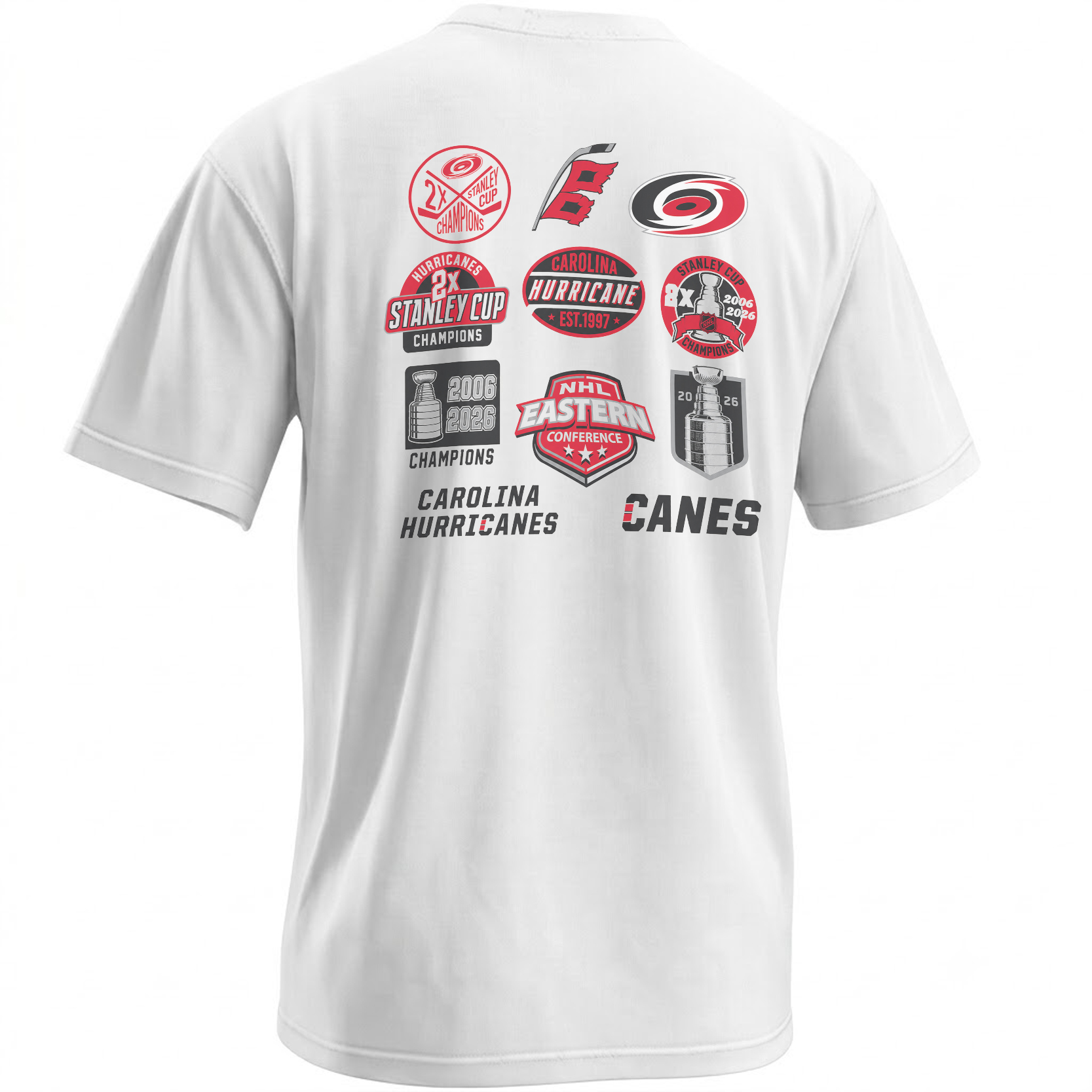 2X STANLEY CUP CHAMPIONS SHIRT – Carolina Hurricanes Helmet Patch Tee 2 2X STANLEY CUP CHAMPIONS SHIRT – Carolina Hurricanes Helmet Patch Tee 2