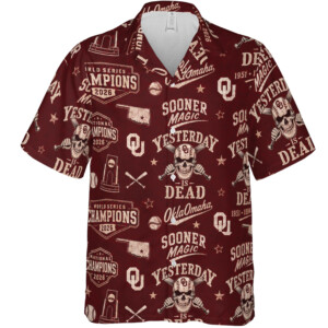 OKLAHOMA SOONERS 2026 CHAMPIONS HAWAIIAN SHIRT – College World Series All Over Print F