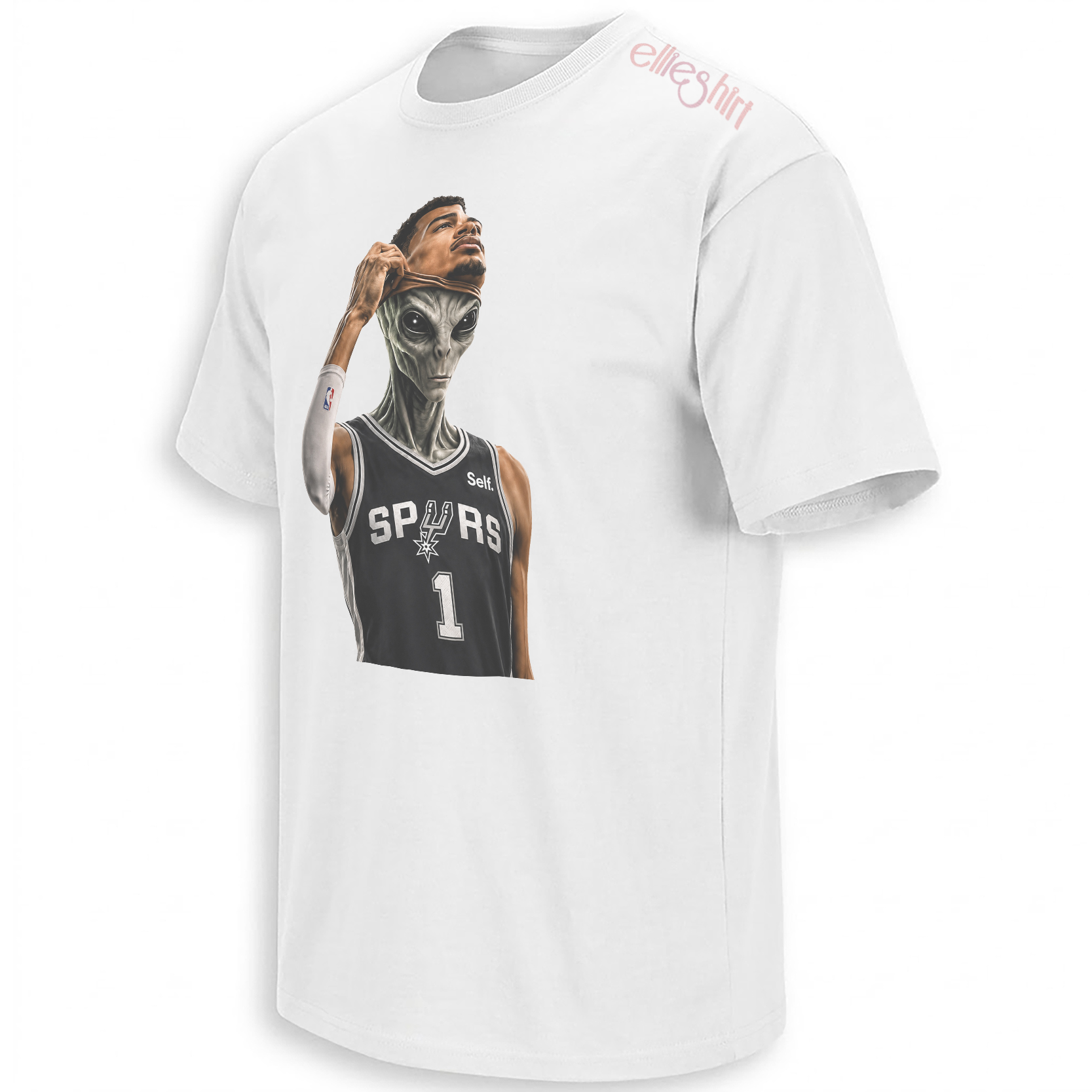 Alien Takeover Wembanyama Spurs shirt alternate mockup