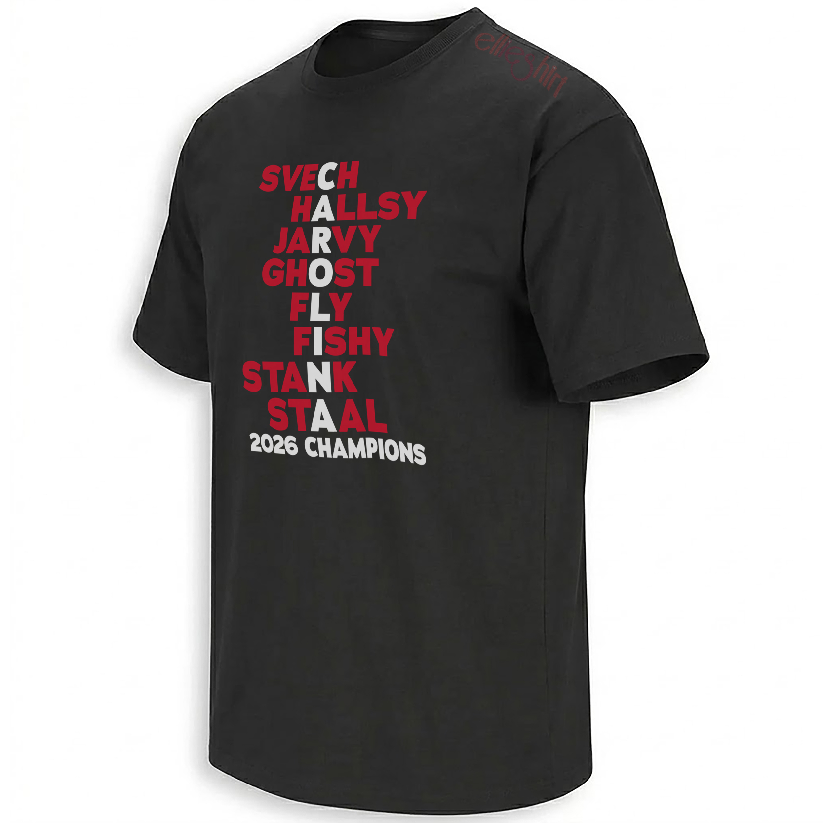 CAROLINA SHIRT – Hurricanes 2026 Champions Nickname Roster Tee CAROLINA SHIRT – Hurricanes 2026 Champions Nickname Roster Tee